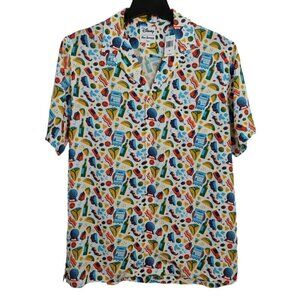 Disney Reyn Spooner Camp Shirt Medium Epcot Food & Wine Festival Vacation NWT